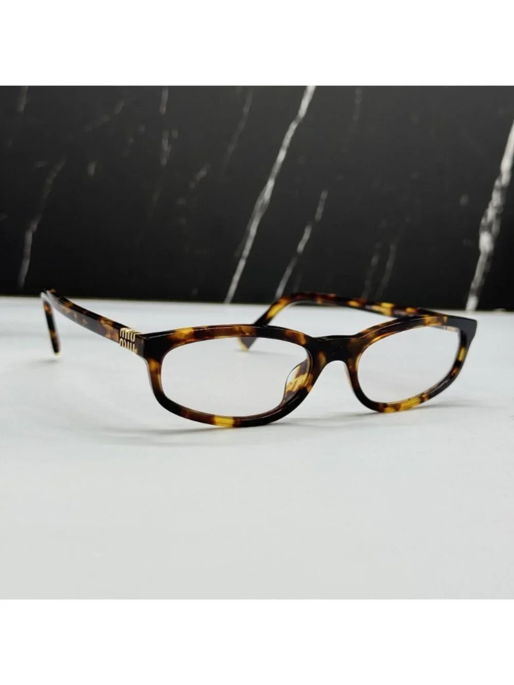 New Miu Miu  MU A06S 14L08N Havana Eyeglasses MUA06S